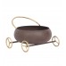 Round Bowl Snacks Platter With Wheels